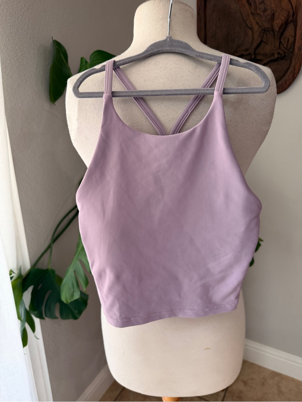Old Navy Active PowerSoft Light Support Sports Bra Tank Lavender XS